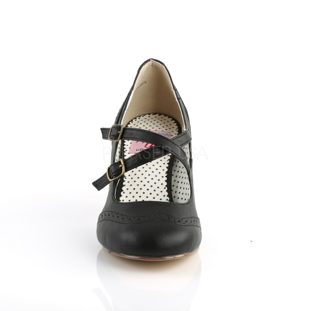 Pin Up Criss Cross High Heel Shoes - Picture 5 of 5